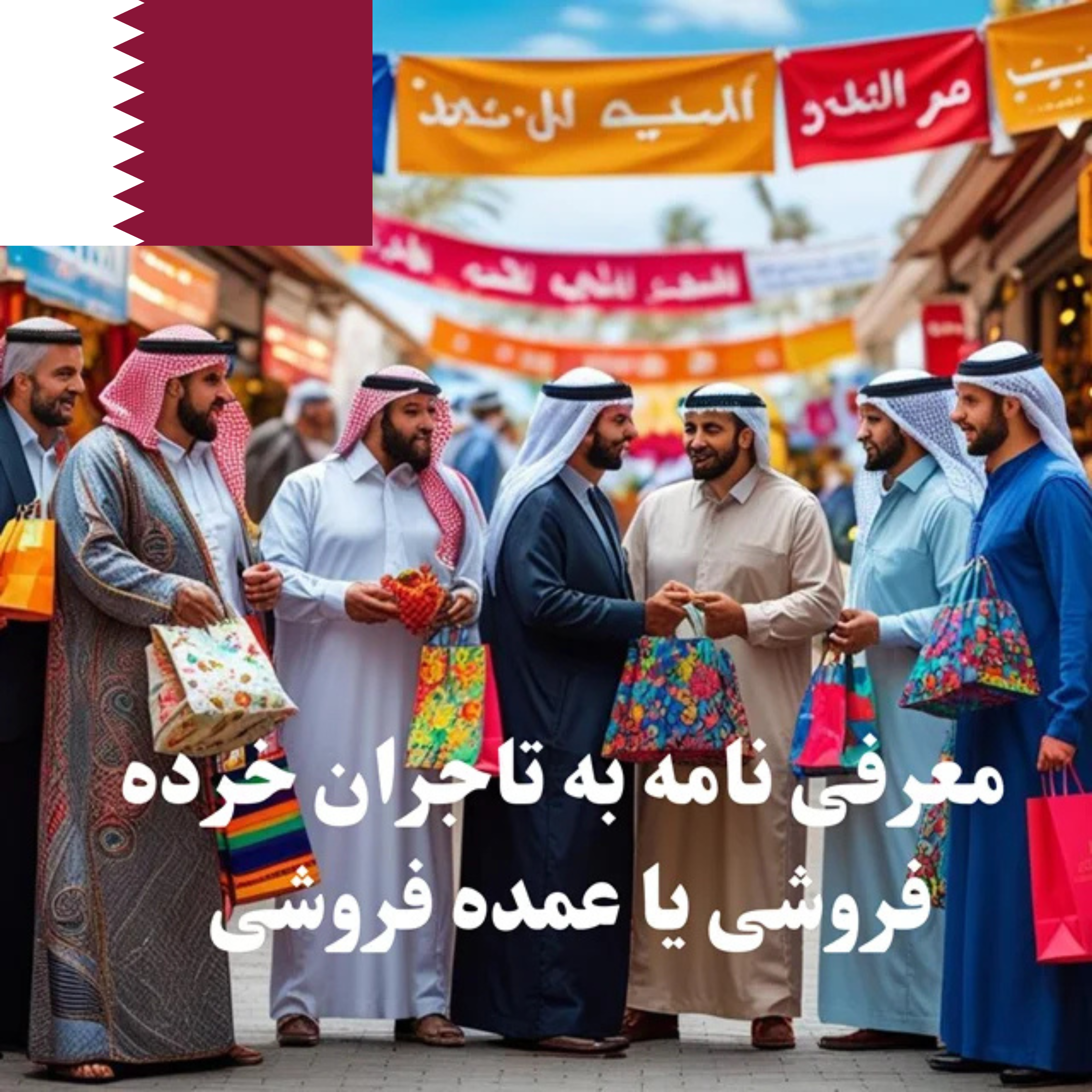 ارسال معرفی‌نامه محصول به 100 تاجر، کارشناس فروش، کارشناس مارکتینگ، مدیر منابع انسانی و مدیر ارشد واردات و صادرات و بازرگانی حوزه عمده فروشی و خرده فروشی در قطر