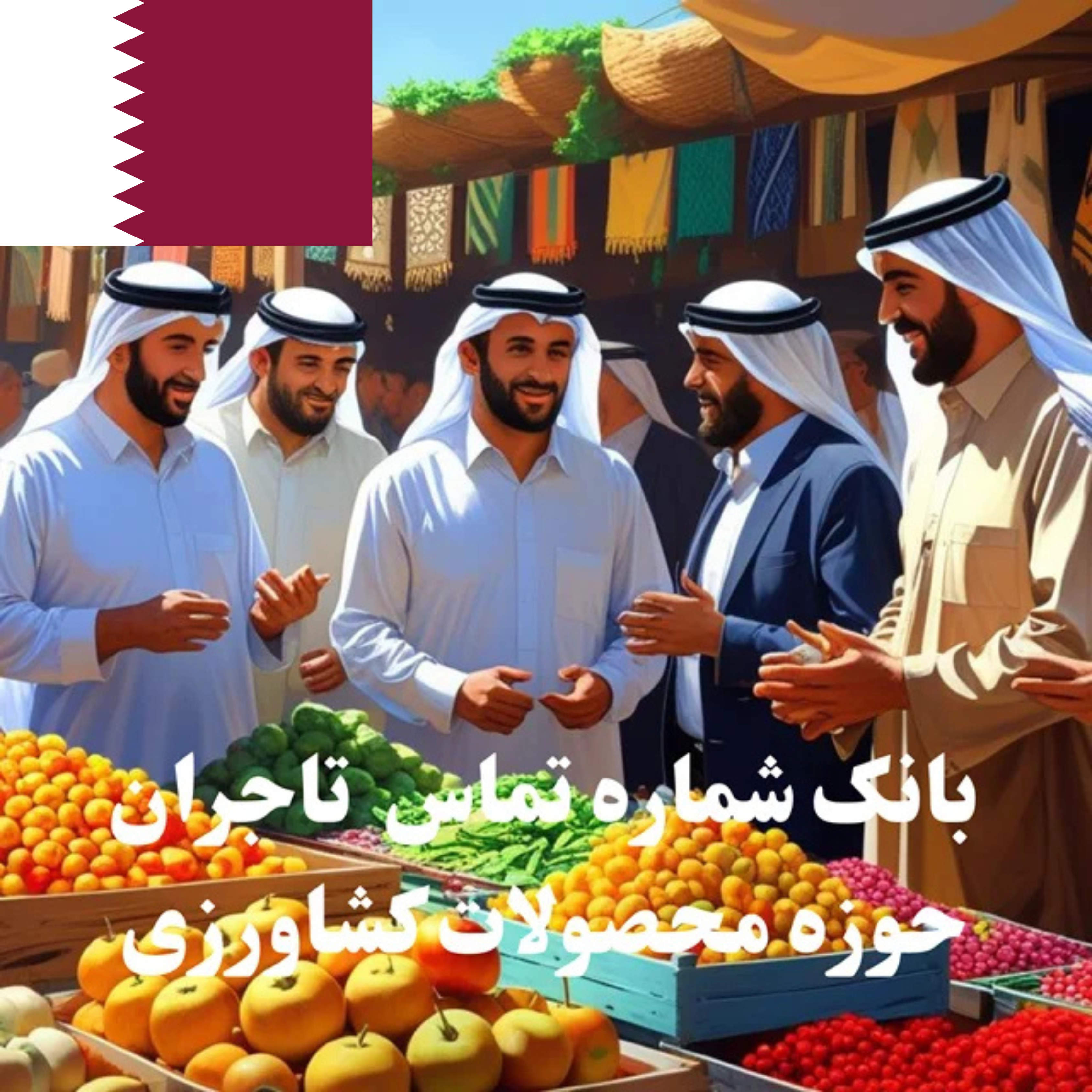 بانک شماره تماس 100 تاجر، کارشناس فروش، کارشناس مارکتینگ، مدیر منابع انسانی و مدیر ارشد واردات و صادرات و بازرگانی در حوزه محصولات کشاورزی در قطر