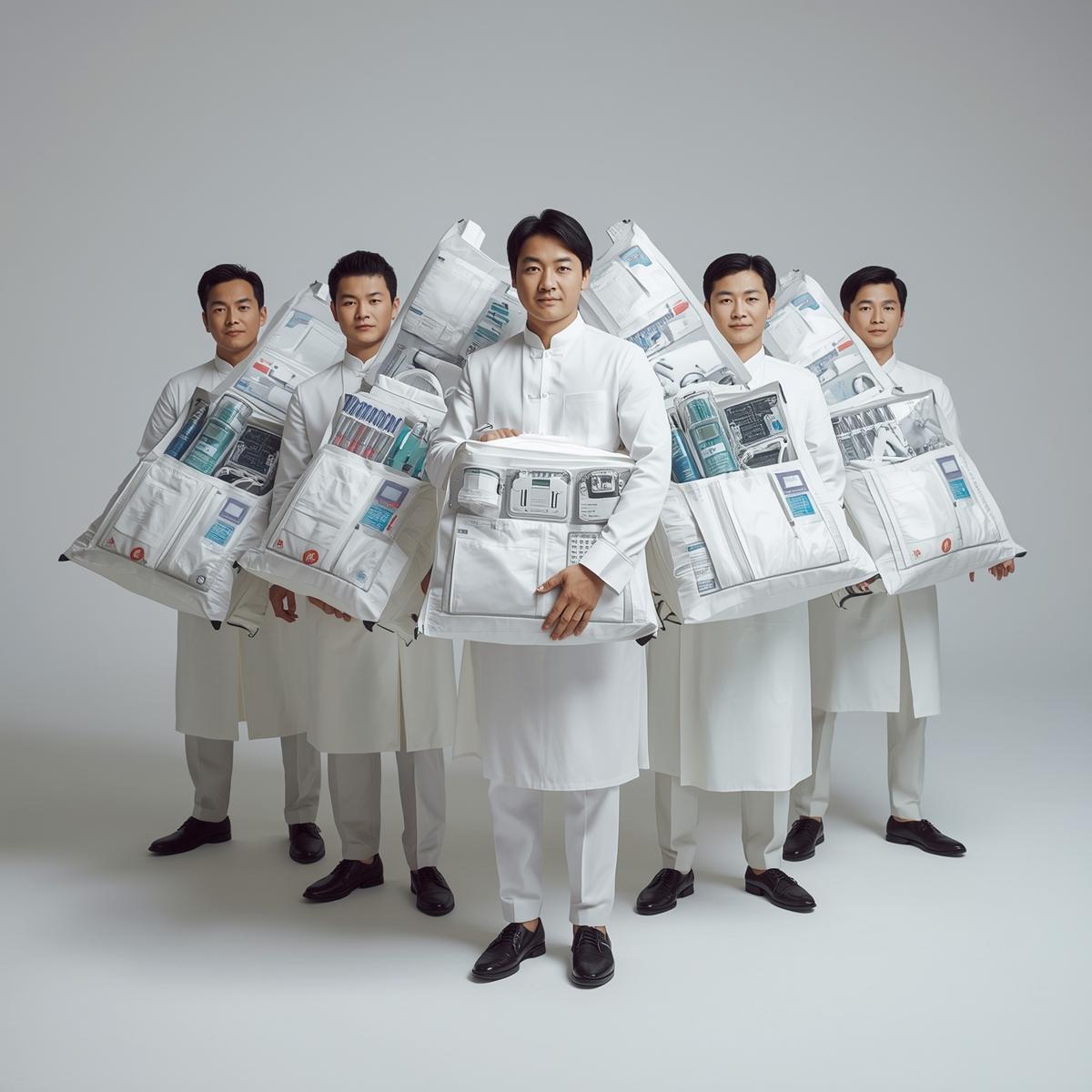 ارسال معرفی‌نامه محصول به 100 تاجر، کارشناس فروش، کارشناس مارکتینگ، مدیر منابع انسانی و مدیر ارشد واردات و صادرات و بازرگانی حوزه عمده فروشی و خرده فروشی تجهیزات پزشکی در چین