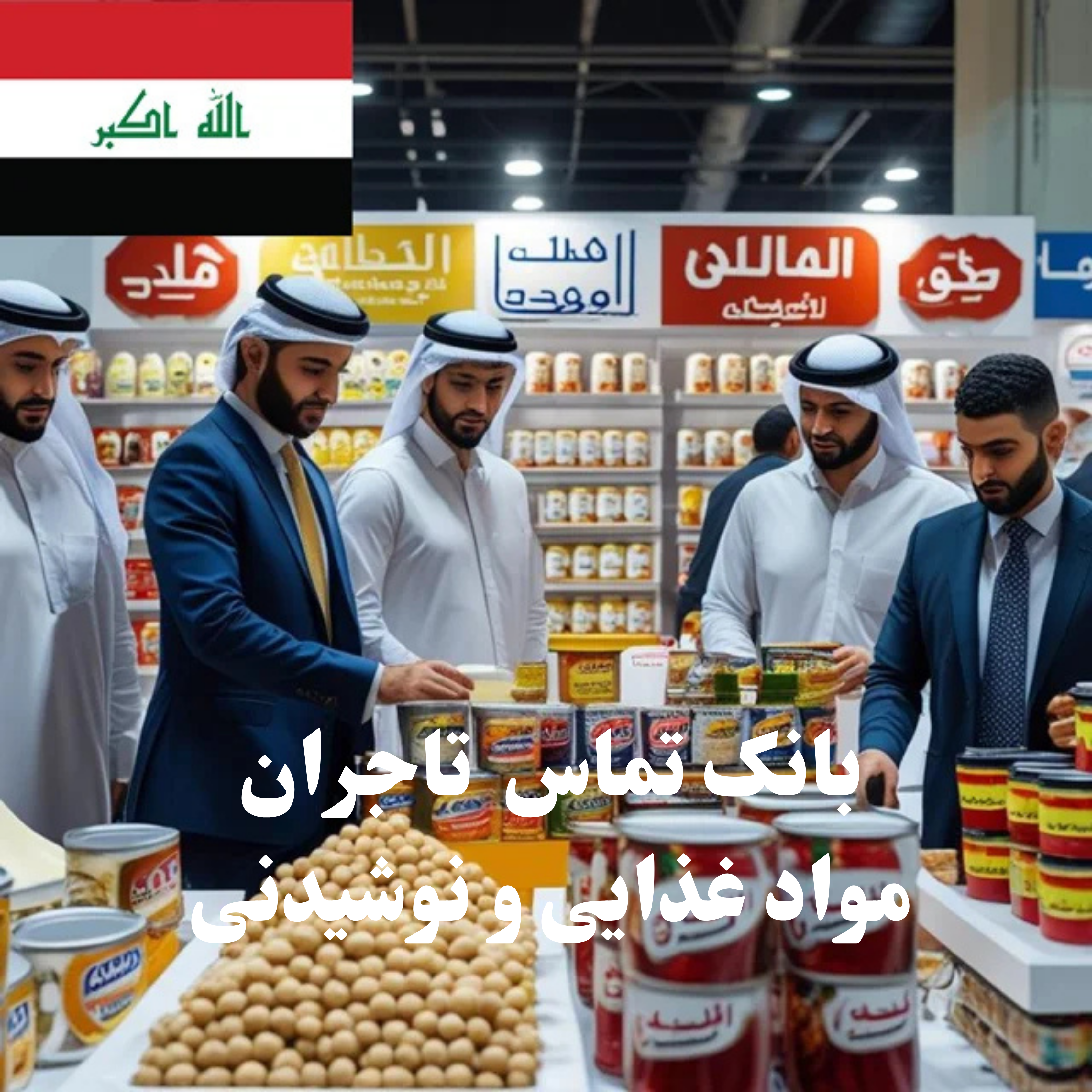 بانک شماره تماس 100 تاجر، کارشناس فروش، کارشناس مارکتینگ، مدیر منابع انسانی و مدیر ارشد واردات و صادرات و بازرگانی در حوزه مواد غذایی و نوشیدنی در عراق