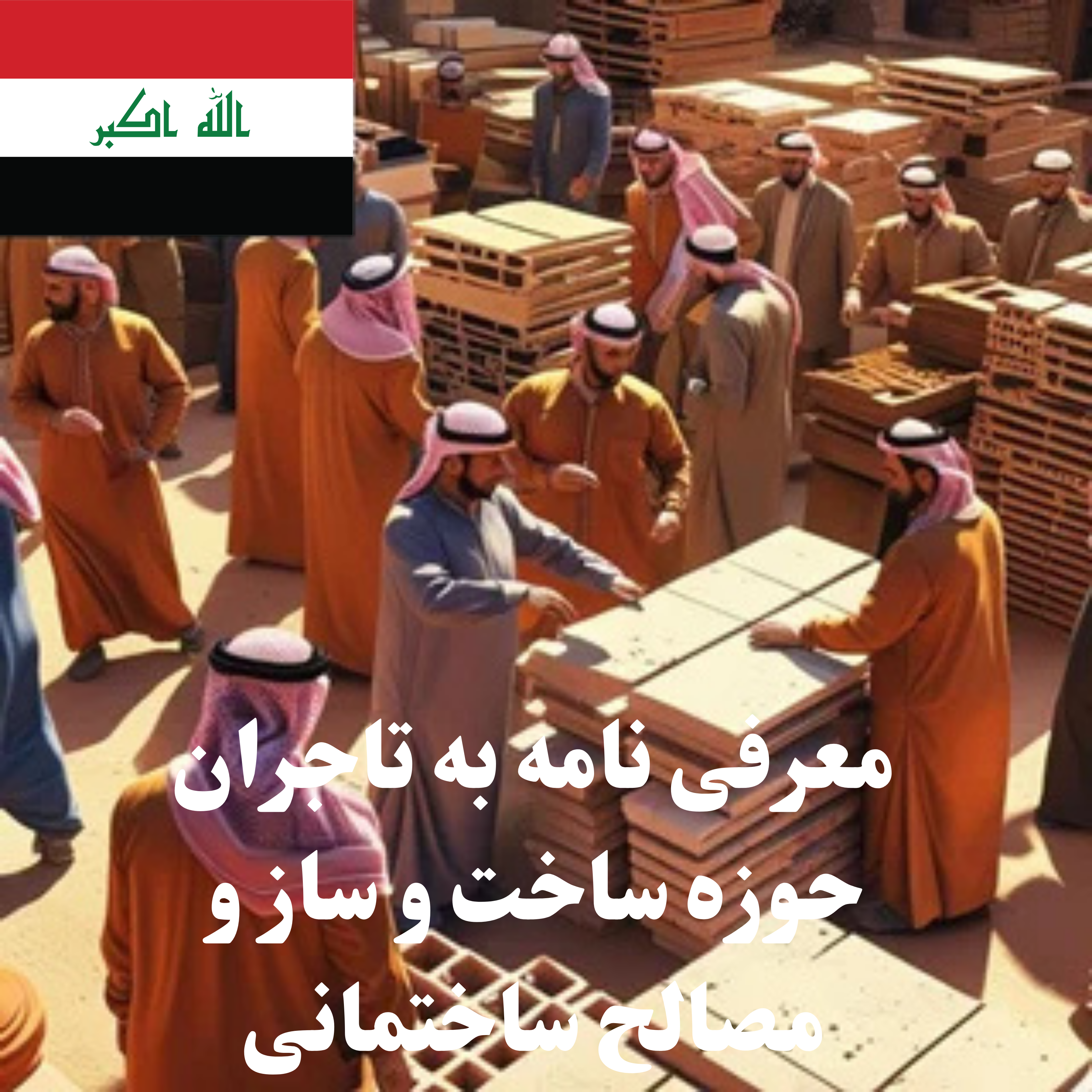 ارسال معرفی‌نامه محصول به 100 تاجر، کارشناس فروش، کارشناس مارکتینگ، مدیر منابع انسانی و مدیر ارشد واردات و صادرات و بازرگانی در حوزه ساخت و ساز و مصالح ساختمانی در عراق