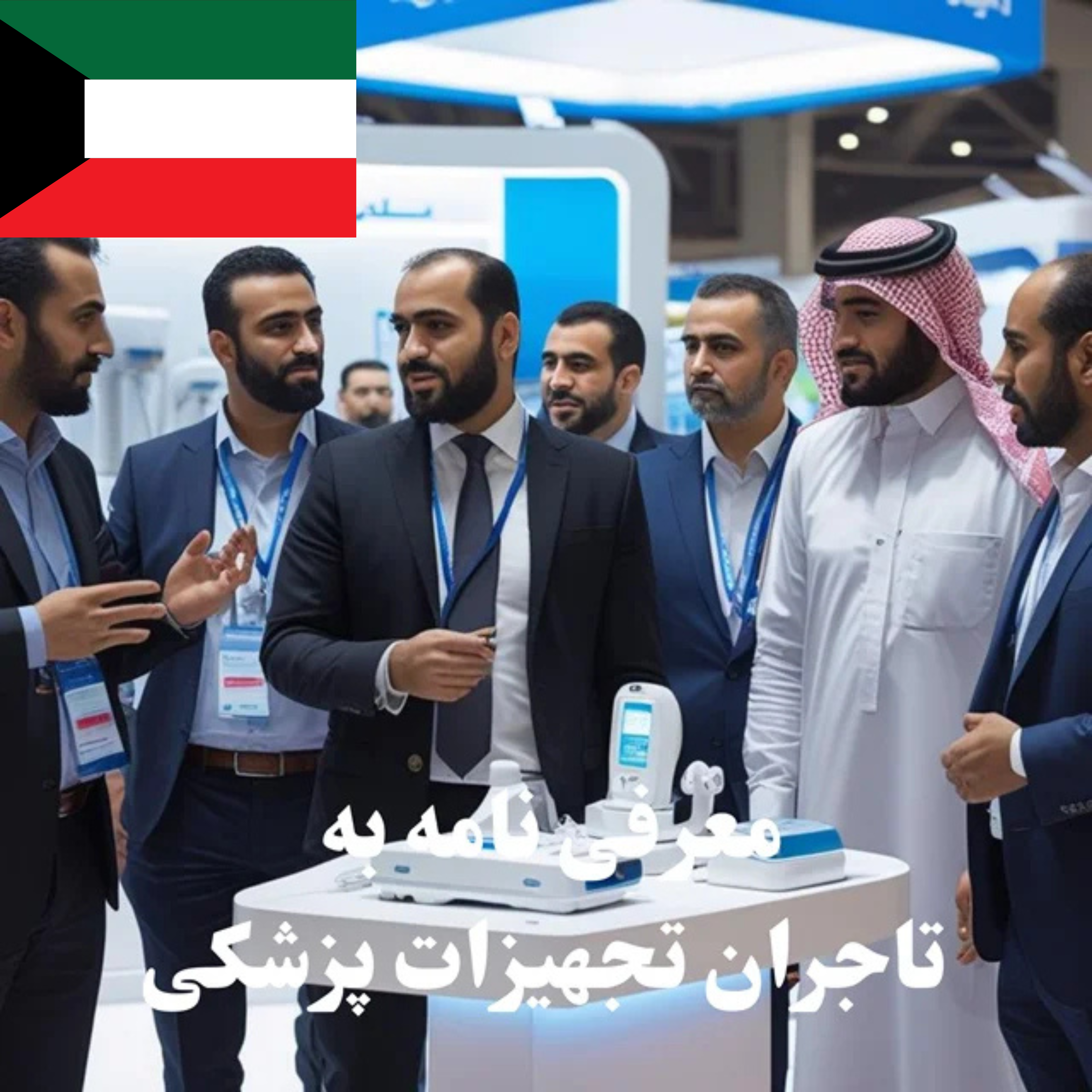 ارسال معرفی‌نامه محصول به 100 تاجر، کارشناس فروش، کارشناس مارکتینگ، مدیر منابع انسانی و مدیر ارشد واردات و صادرات و بازرگانی در حوزه تجهیزات پزشکی در کویت