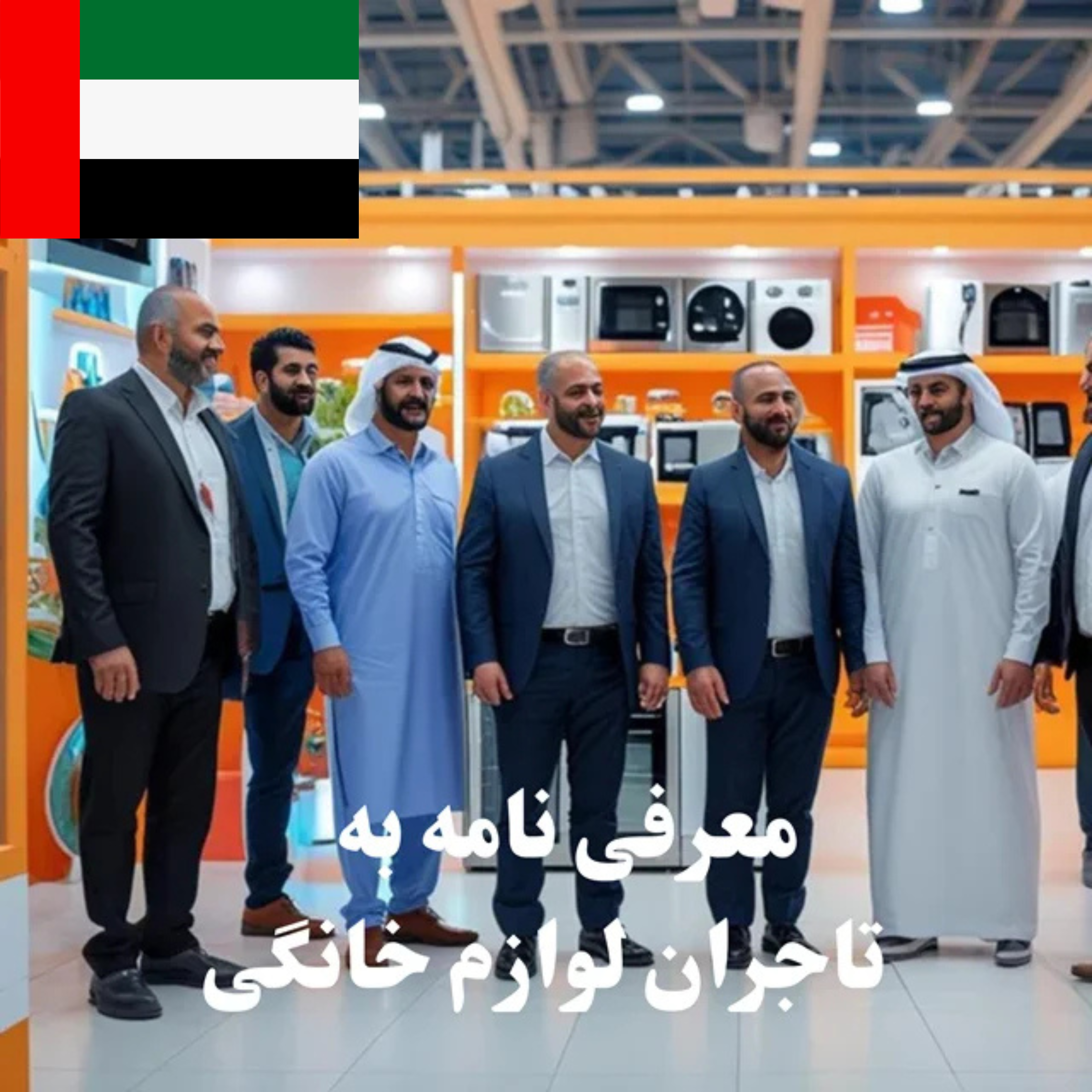 ارسال معرفی‌نامه محصول به 100 تاجر، کارشناس فروش، کارشناس مارکتینگ، مدیر منابع انسانی و مدیر ارشد واردات و صادرات و بازرگانی در حوزه لوازم خانگی در امارات متحده عربی