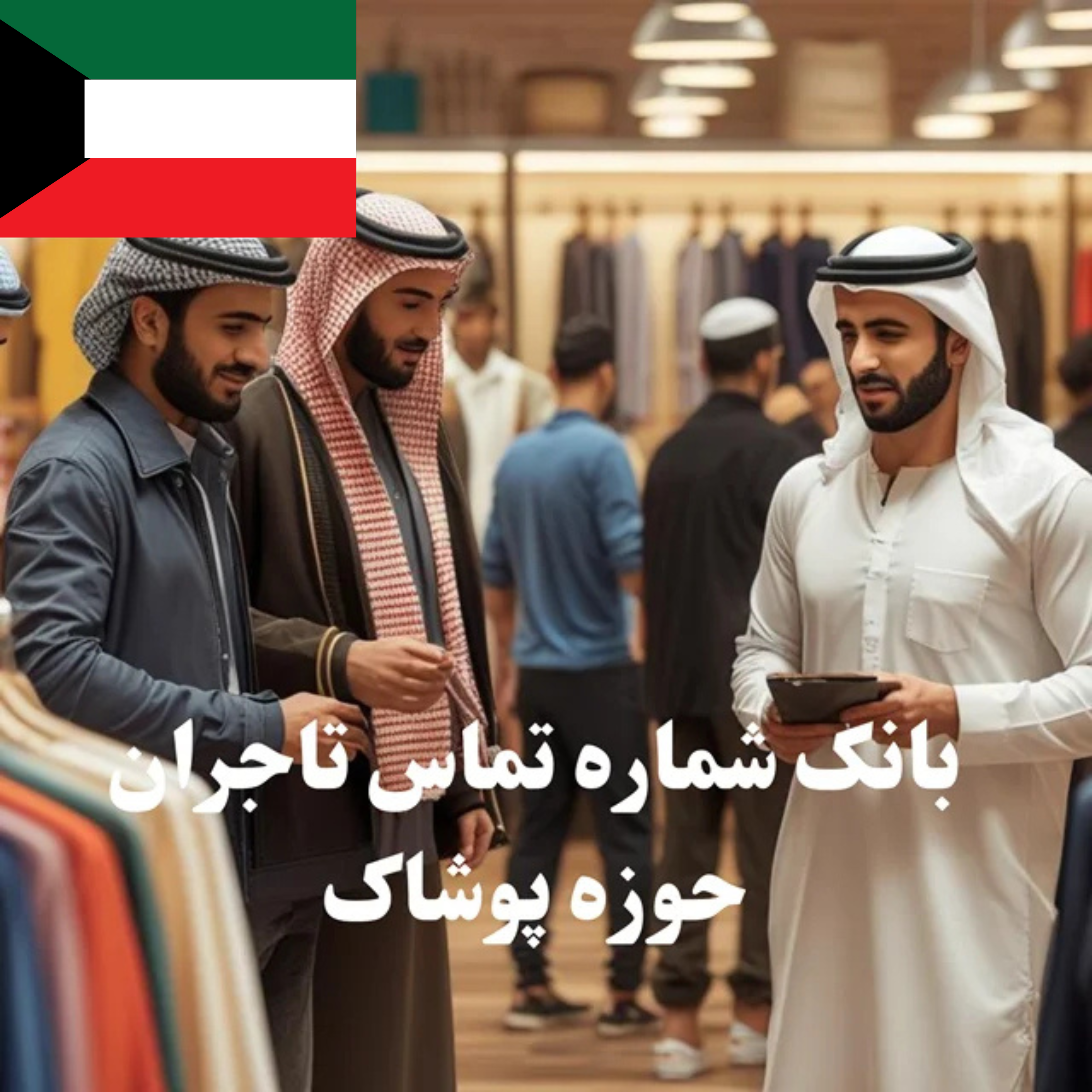 بانک شماره تماس 100 تاجر، کارشناس فروش، کارشناس مارکتینگ، مدیر منابع انسانی و مدیر ارشد واردات و صادرات پوشاک در کویت