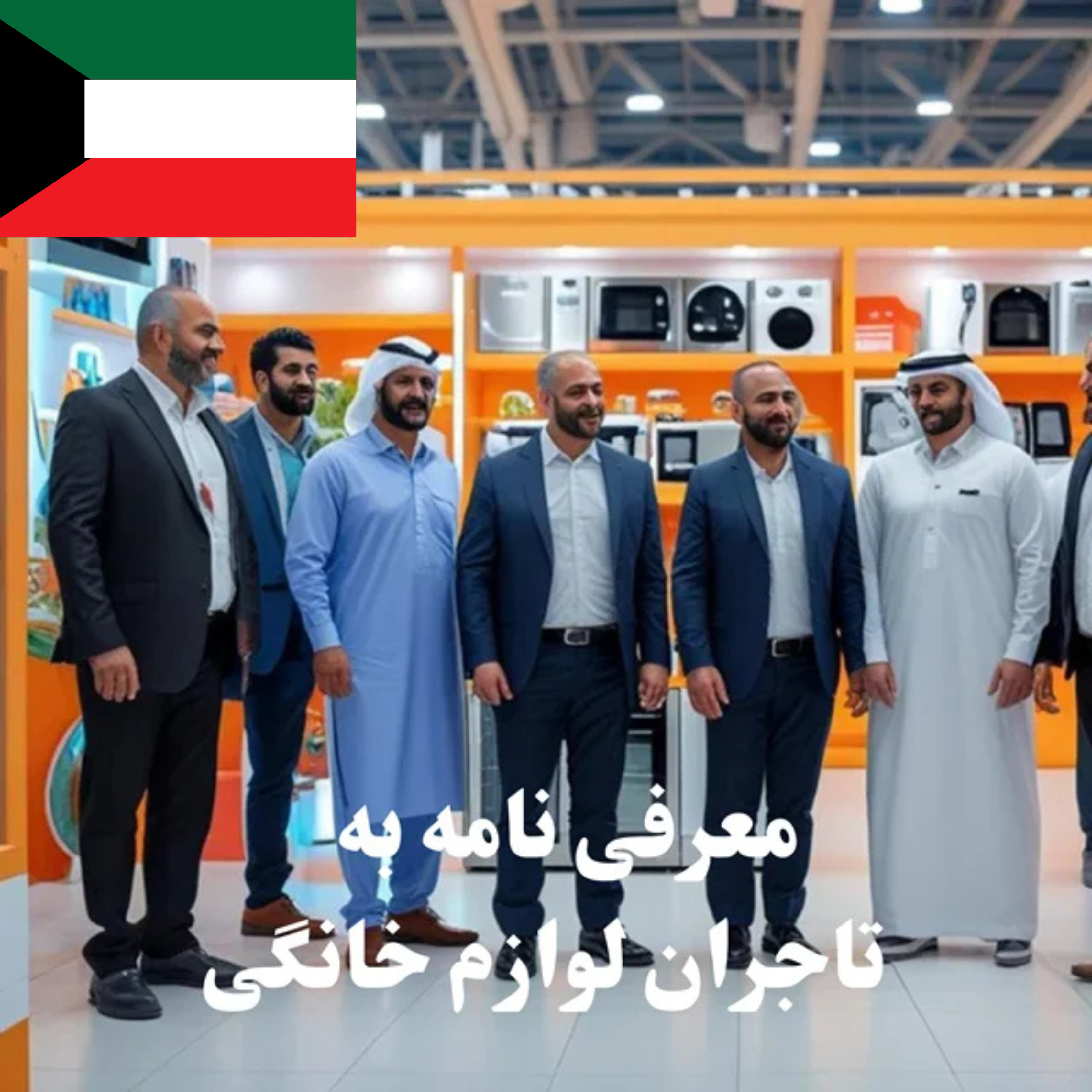 ارسال معرفی‌نامه محصول به 100 تاجر، کارشناس فروش، کارشناس مارکتینگ، مدیر منابع انسانی و مدیر ارشد واردات و صادرات و بازرگانی در حوزه لوازم خانگی در کویت