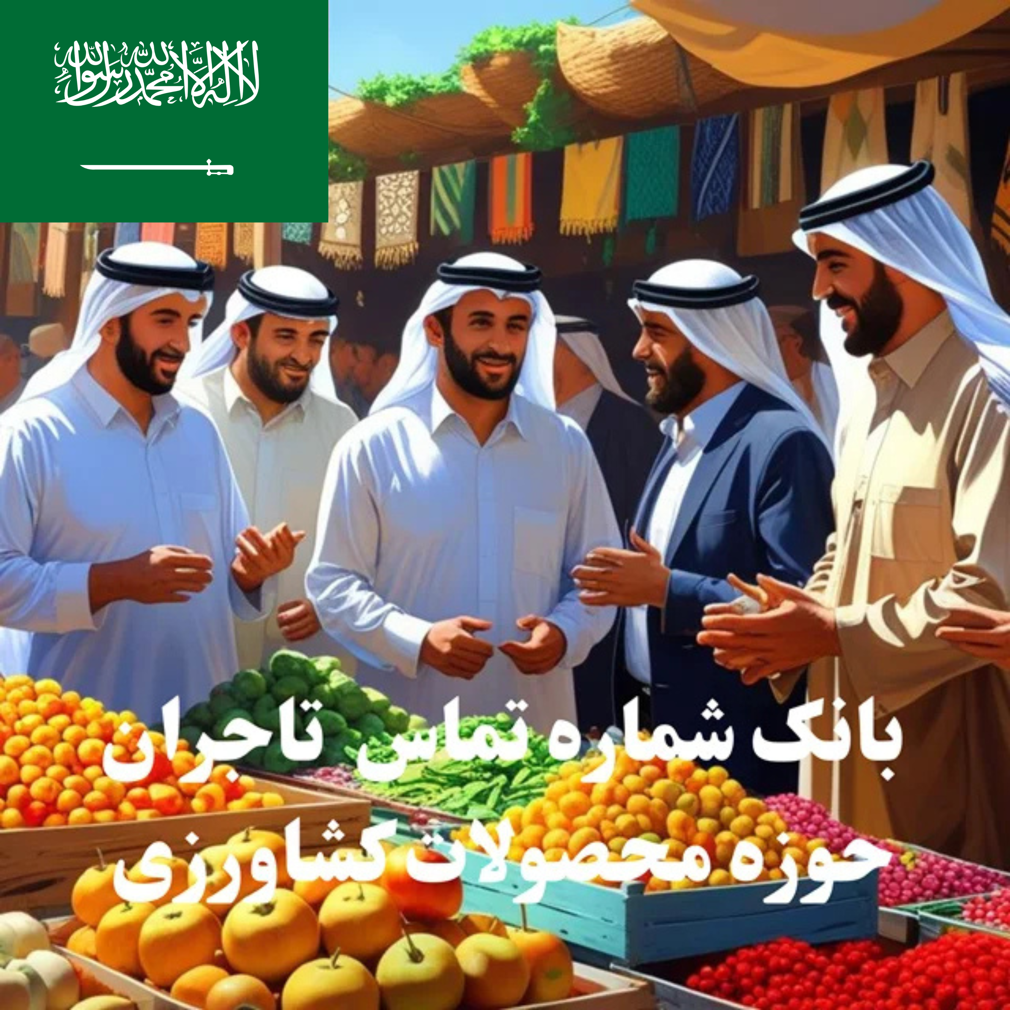 بانک شماره تماس 100 تاجر، کارشناس فروش، کارشناس مارکتینگ، مدیر منابع انسانی و مدیر ارشد واردات و صادرات و بازرگانی در حوزه محصولات کشاورزی در عربستان سعودی