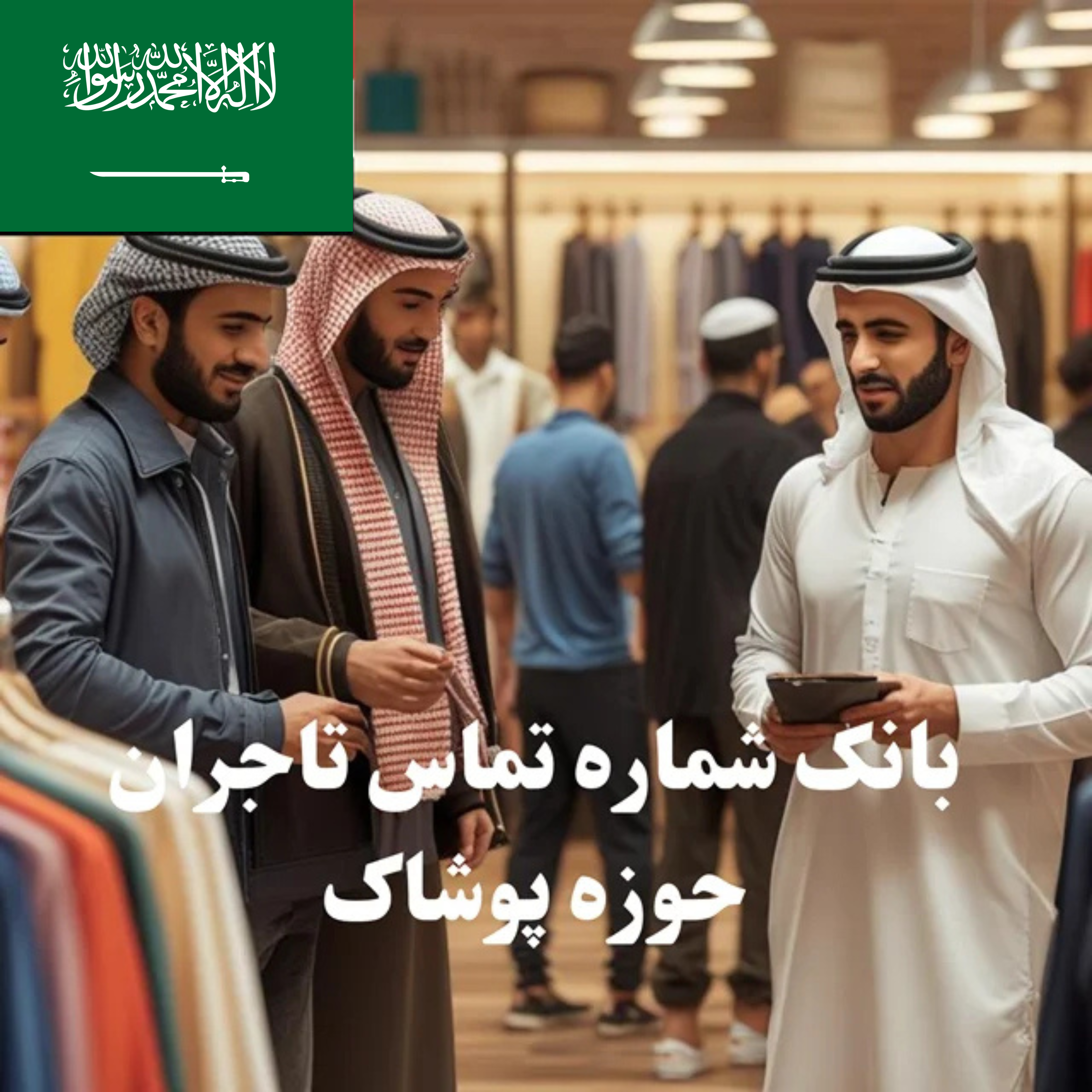 بانک شماره تماس 100 تاجر، کارشناس فروش، کارشناس مارکتینگ، مدیر منابع انسانی و مدیر ارشد واردات و صادرات پوشاک در عربستان