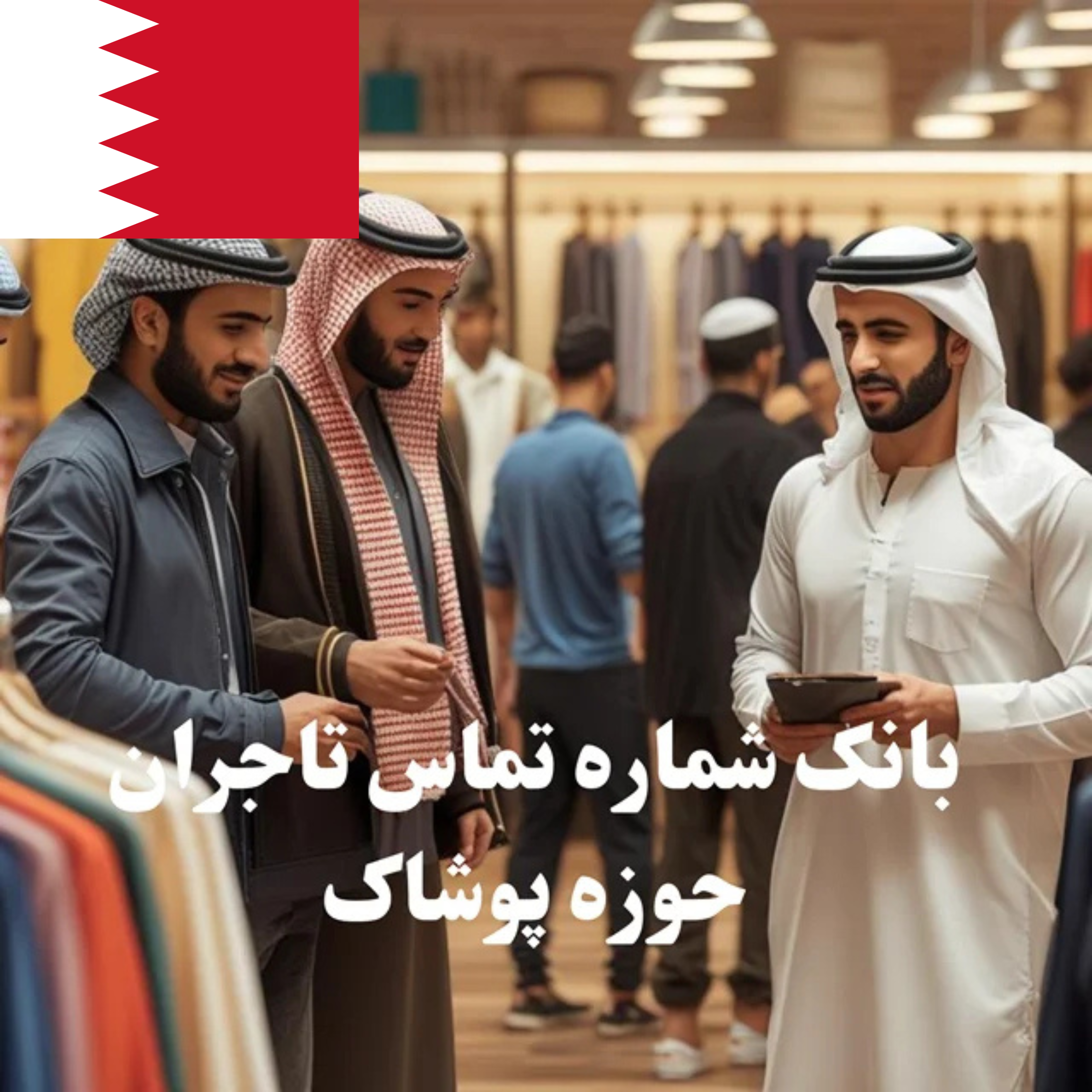 بانک شماره تماس 100 تاجر، کارشناس فروش، کارشناس مارکتینگ، مدیر منابع انسانی و مدیر ارشد واردات و صادرات پوشاک در بحرین