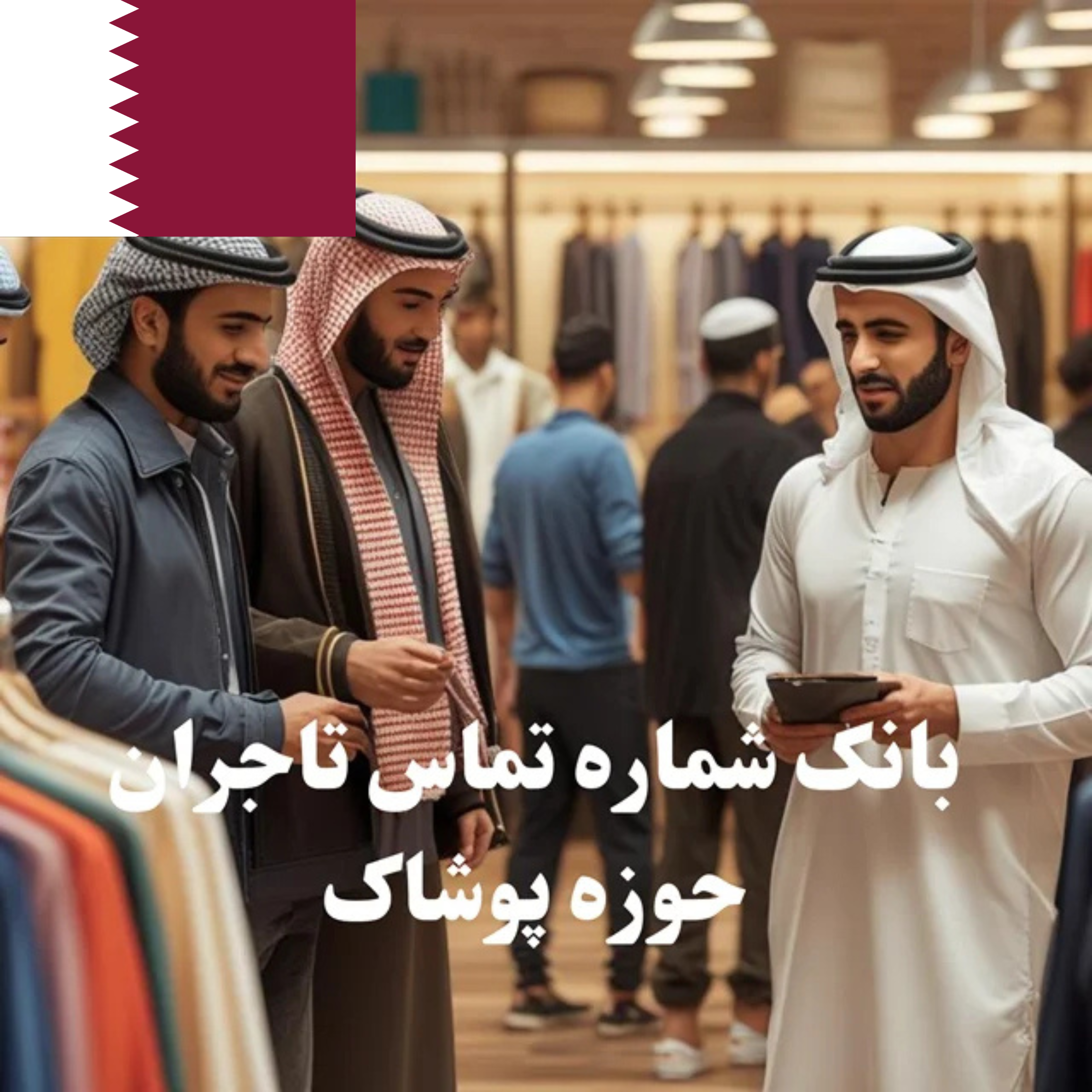 بانک شماره تماس 100 تاجر، کارشناس فروش، کارشناس مارکتینگ، مدیر منابع انسانی و مدیر ارشد واردات و صادرات پوشاک در قطر