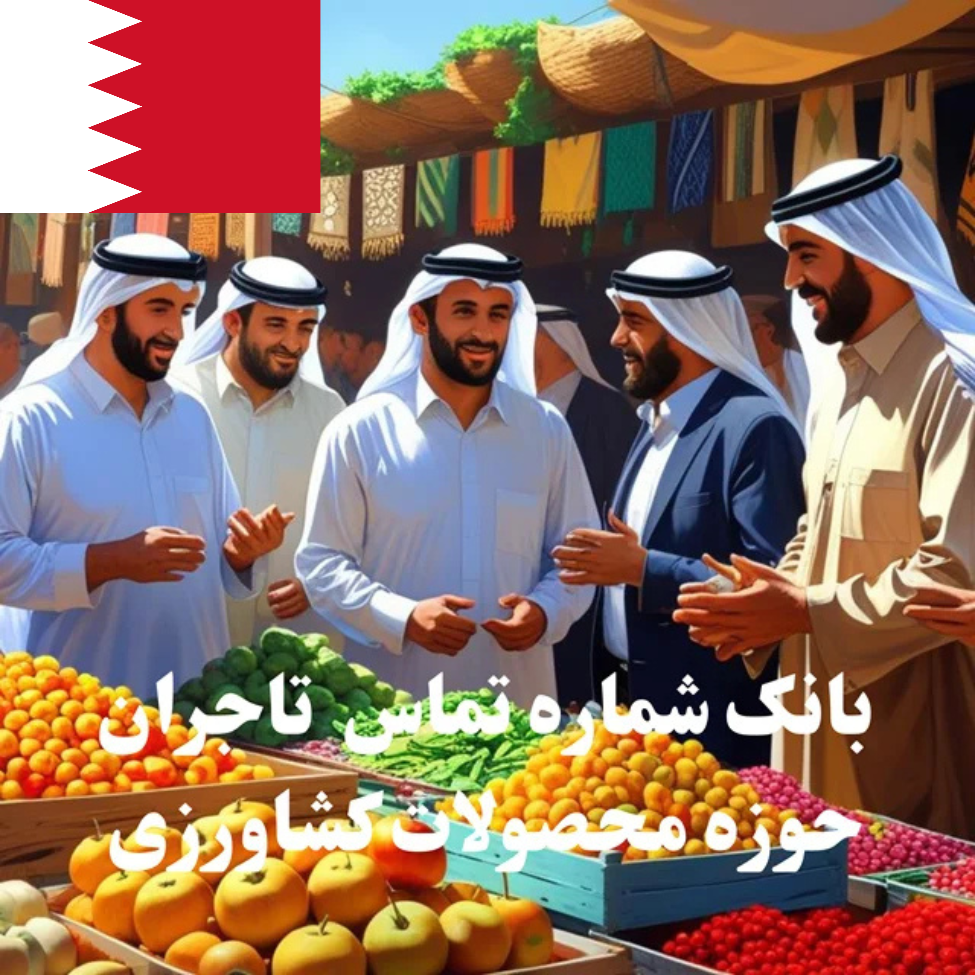 بانک شماره تماس 100 تاجر، کارشناس فروش، کارشناس مارکتینگ، مدیر منابع انسانی و مدیر ارشد واردات و صادرات و بازرگانی در حوزه محصولات کشاورزی در بحرین