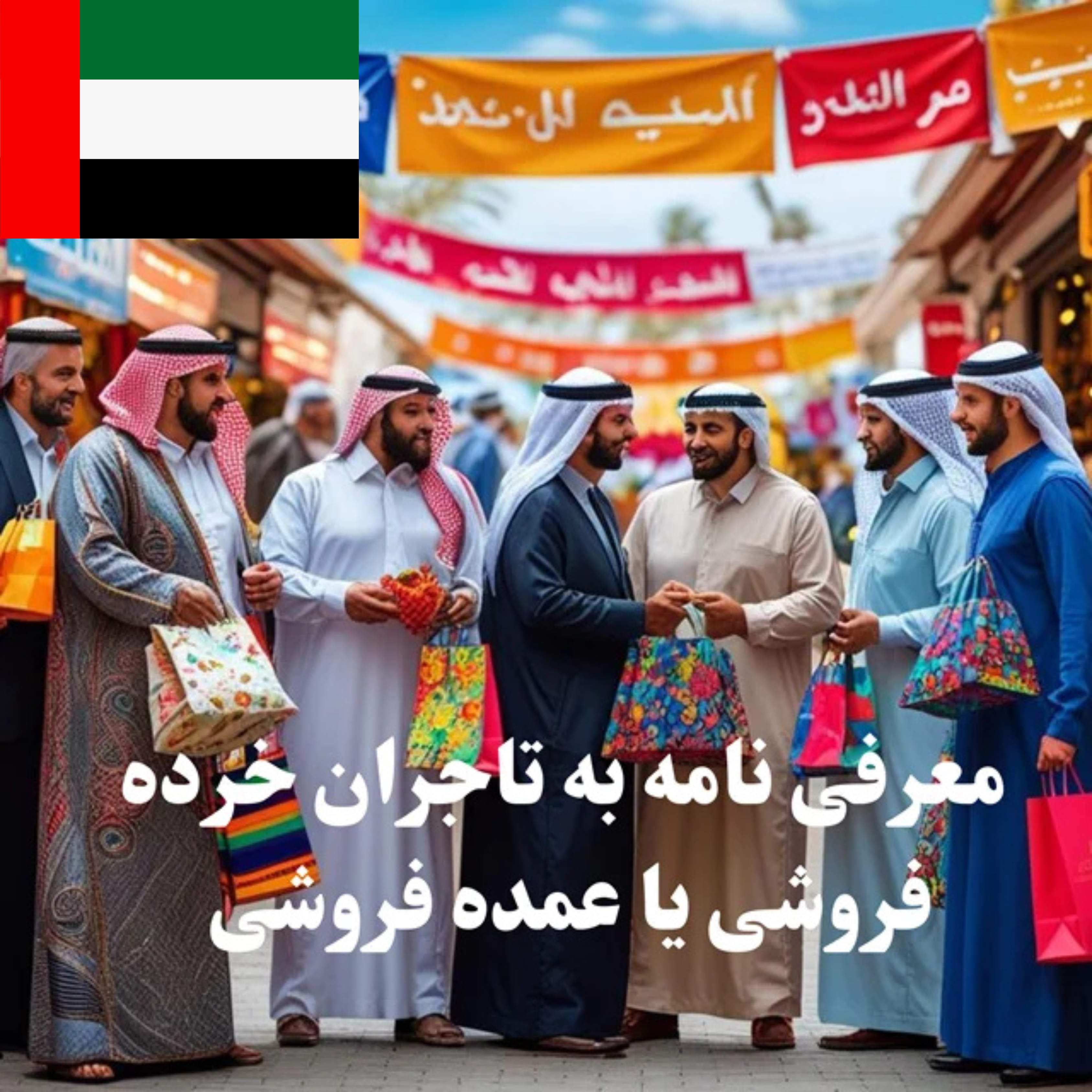 ارسال معرفی‌نامه محصول به 100 تاجر، کارشناس فروش، کارشناس مارکتینگ، مدیر منابع انسانی و مدیر ارشد واردات و صادرات و بازرگانی حوزه عمده فروشی و خرده فروشی در امارات متحده عربی