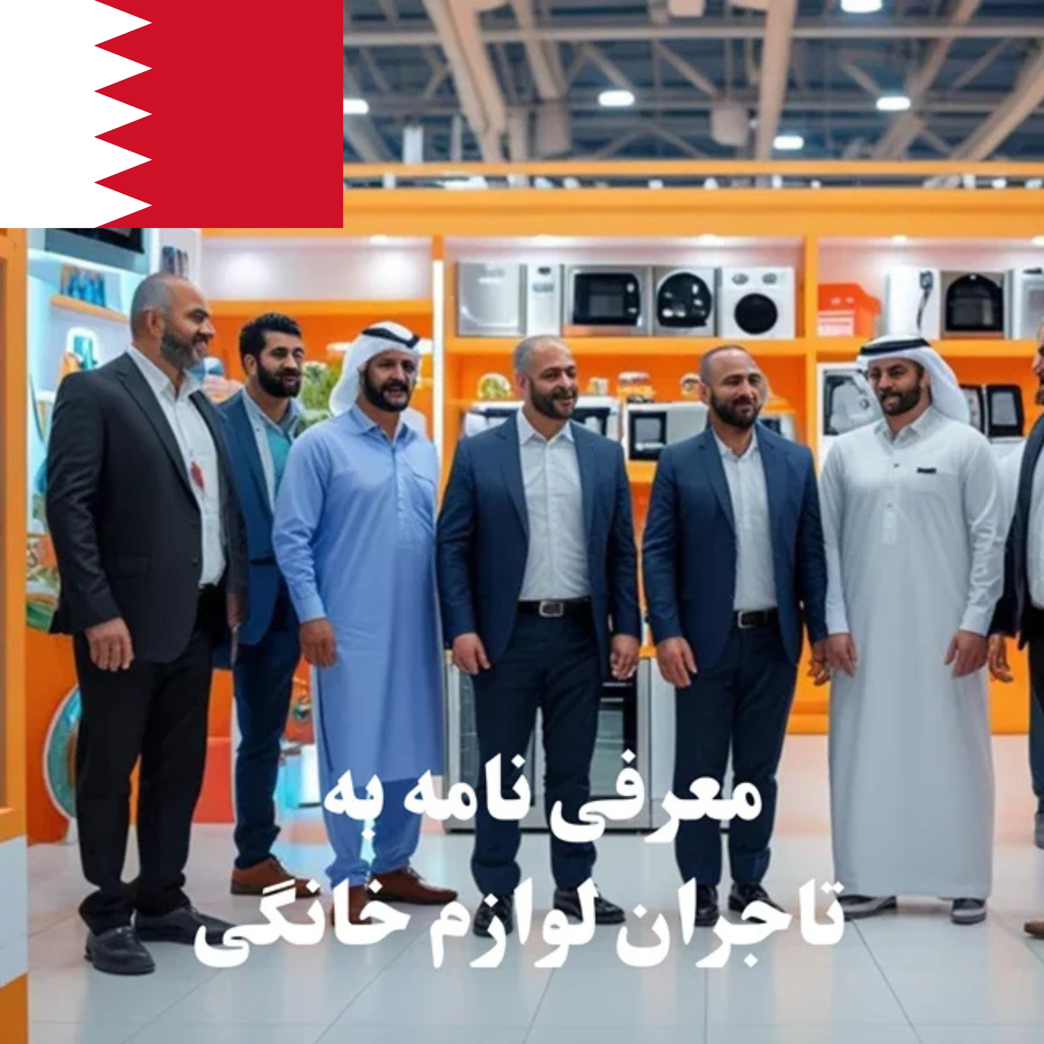 ارسال معرفی‌نامه محصول به 100 تاجر، کارشناس فروش، کارشناس مارکتینگ، مدیر منابع انسانی و مدیر ارشد واردات و صادرات و بازرگانی در حوزه لوازم خانگی در بحرین