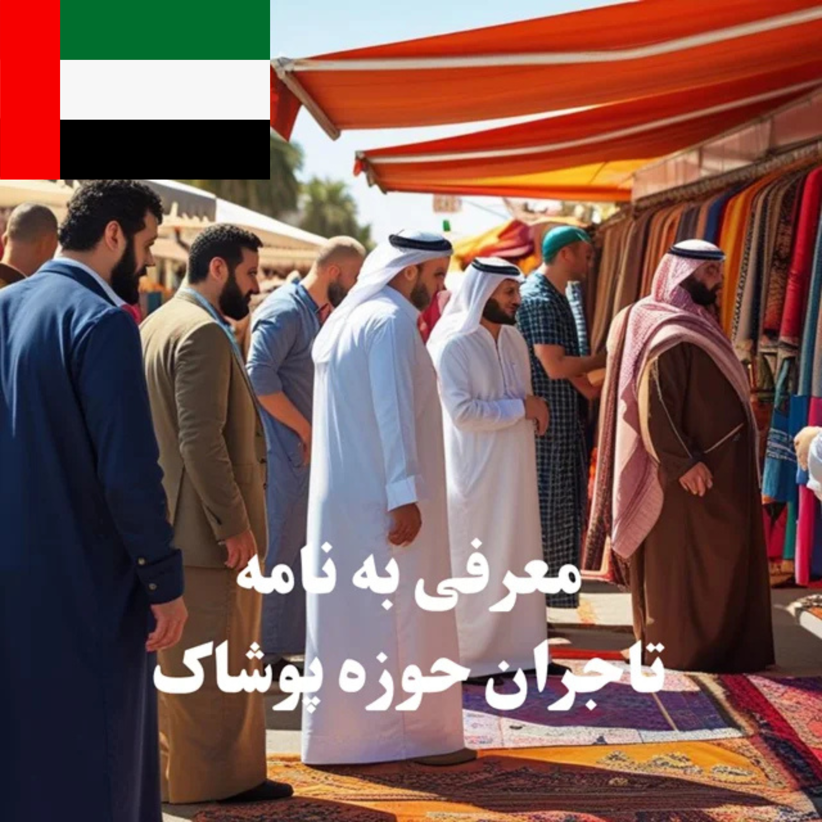 ارسال معرفی‌نامه محصول به 100 تاجر، کارشناس فروش، کارشناس مارکتینگ، مدیر منابع انسانی و مدیر ارشد واردات و صادرات و بازرگانی پوشاک در امارات متحده عربی