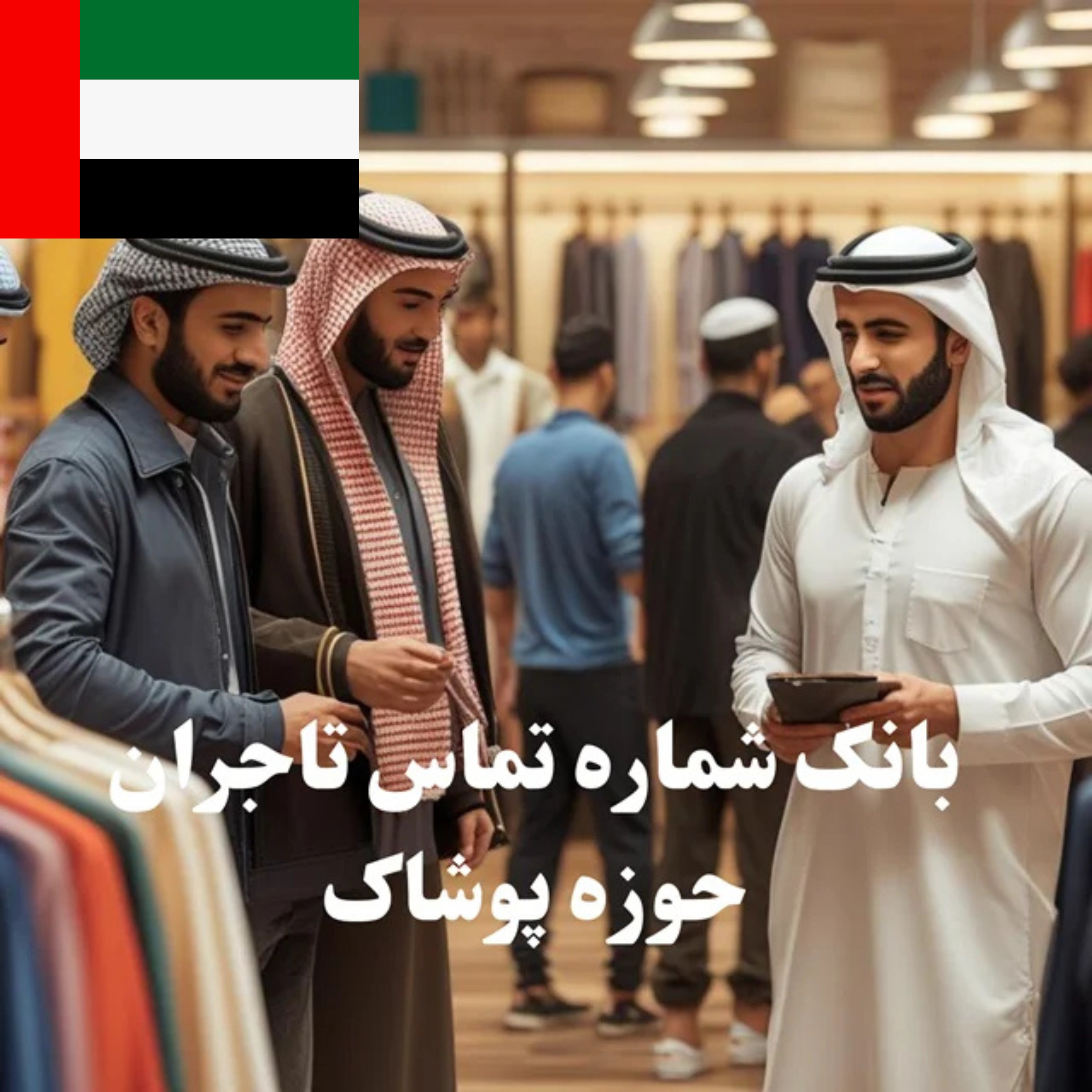 بانک شماره تماس 100 تاجر، کارشناس فروش، کارشناس مارکتینگ، مدیر منابع انسانی و مدیر ارشد واردات و صادرات پوشاک در امارات متحده عربی